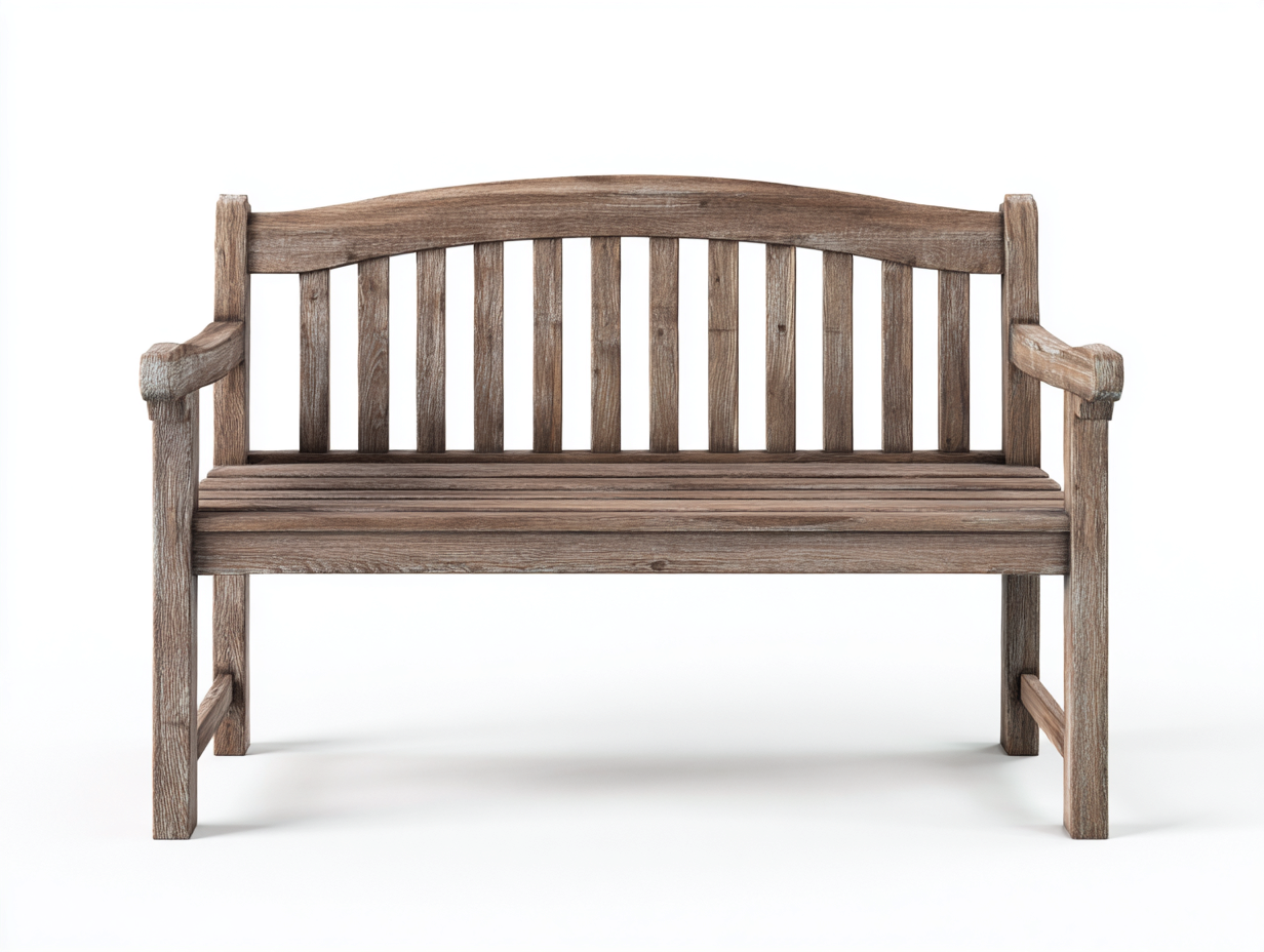 Banco de jardín 130x60x85 cm - madera marrón - diseño clásico-Sofauppad