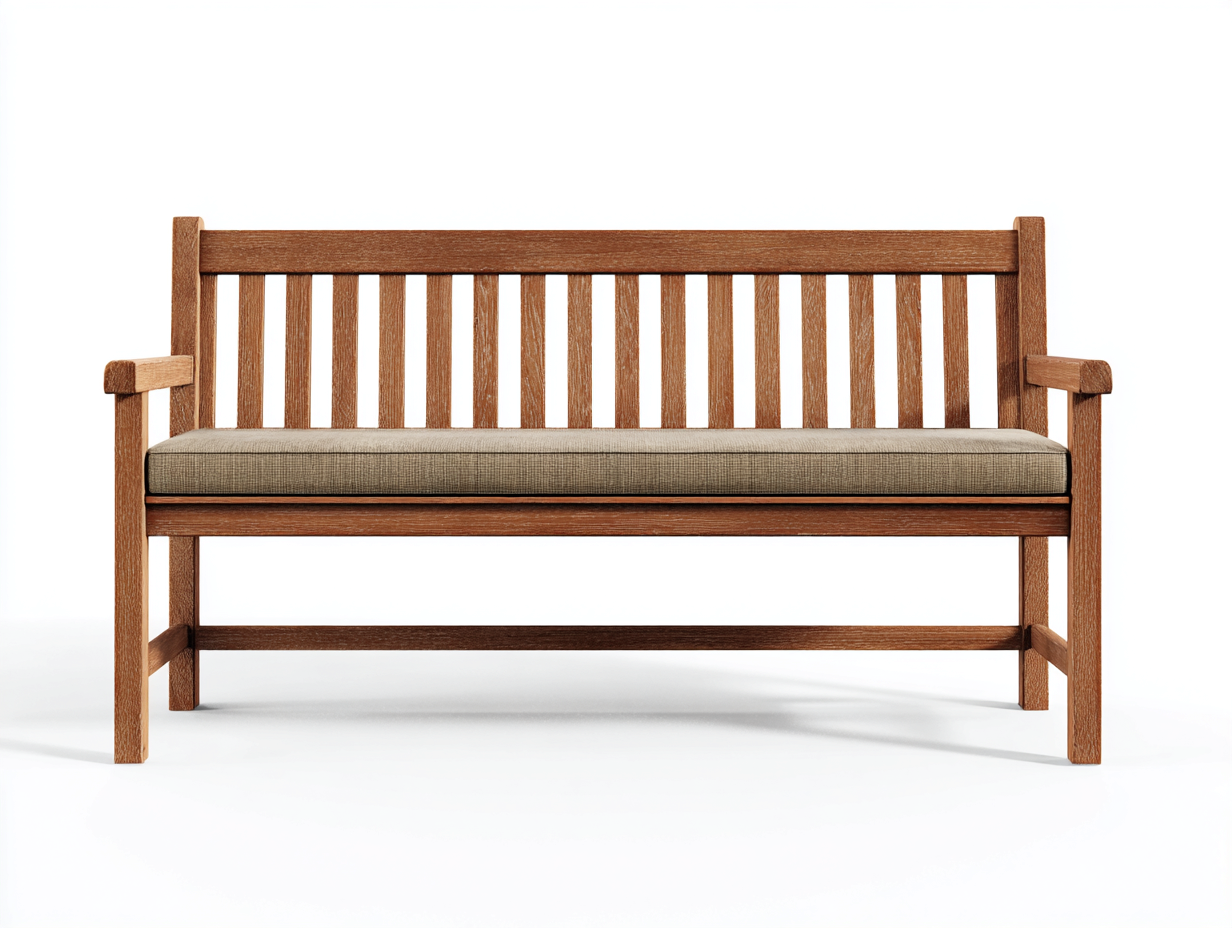 Banco de jardín 140x60x85 cm - madera marrón - diseño clásico-Sofauppad