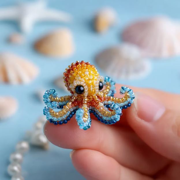 Octopus Bead Embroidery Kit
