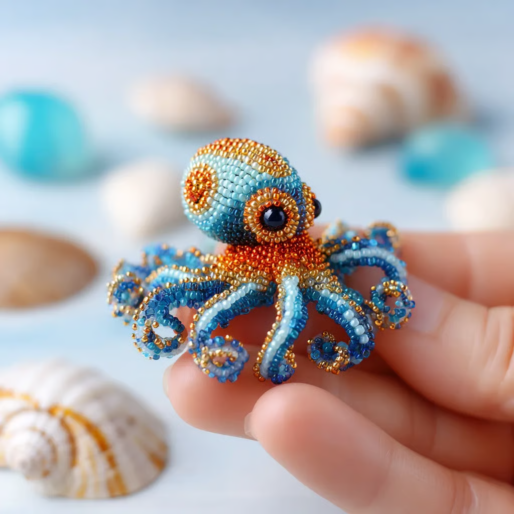 Octopus Bead Embroidery Kit
