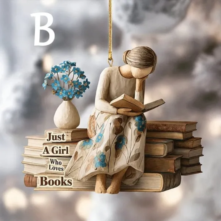 🎄📚Reader Christmas Decoration