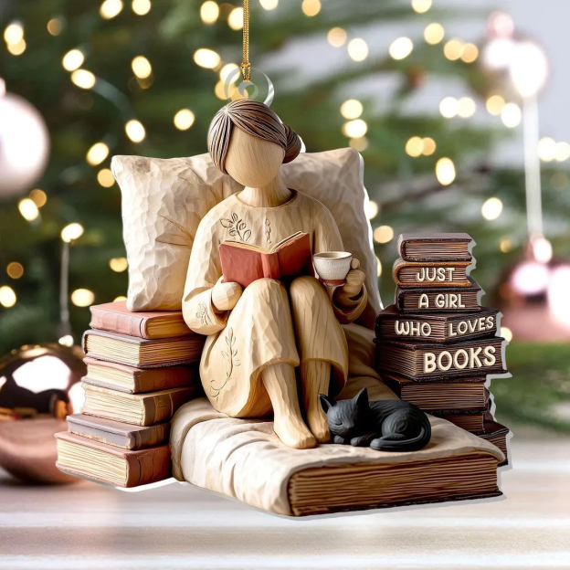 🎄📚Reader Christmas Decoration