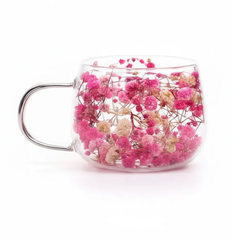Handcrafted Double Layer Glass Coffee Cup