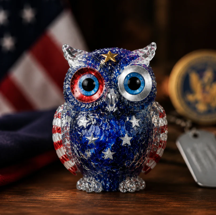 Handmade Natural CrystalGemstone Owl