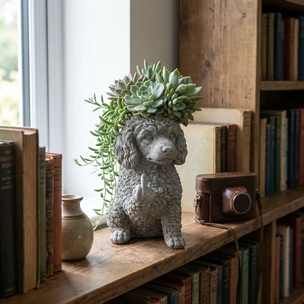 Funny French Bulldog Planter – Your Plants Just Got Attitude 🌿🐶