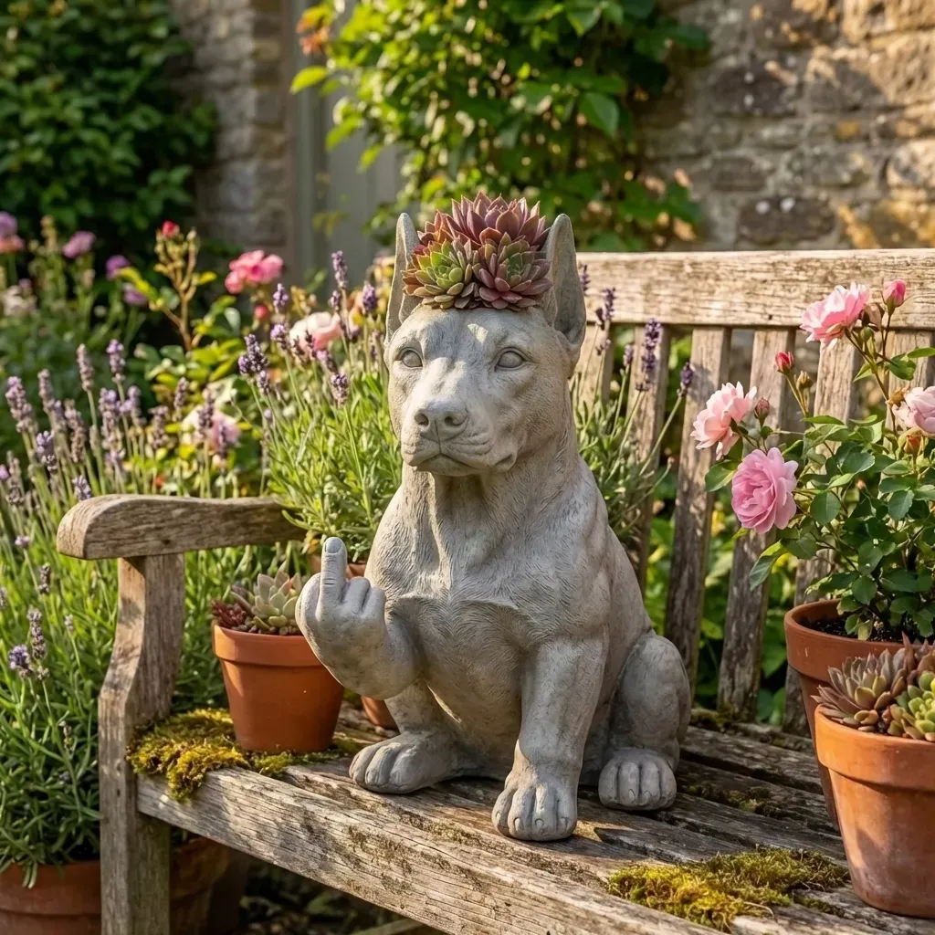 Funny French Bulldog Planter – Your Plants Just Got Attitude 🌿🐶