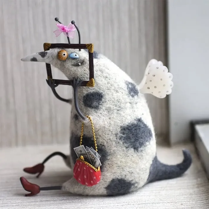 🌲Christmas Gift 50% Off--🎄✨Wool Felt Familiars – Quirky Handmade Companions