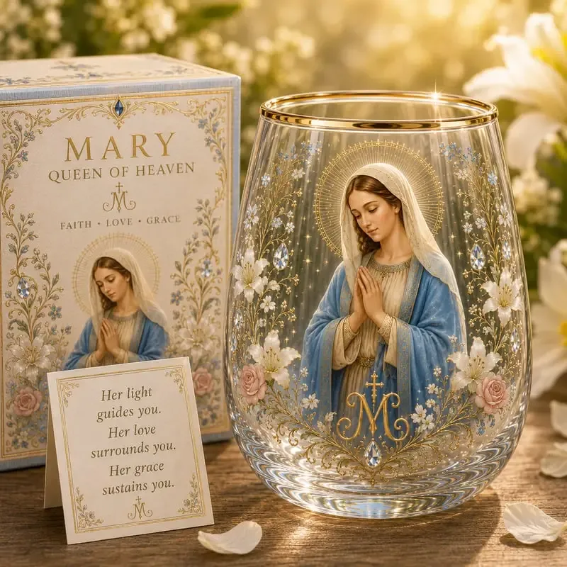 🙏✝️ 2026 Limited Edition "Morning Prayer" Glass Tea Cup ☀️☕ – Faith & Serenity Collection