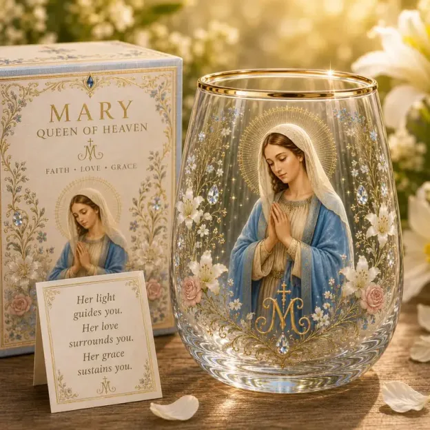 🙏✝️ 2026 Limited Edition "Morning Prayer" Glass Tea Cup ☀️☕ – Faith & Serenity Collection