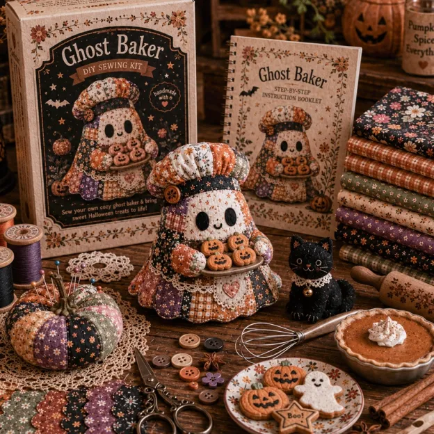🔥40% Off Last Day - 👻 Little Ghost’s Cozy Halloween DIY Patchwork Kit