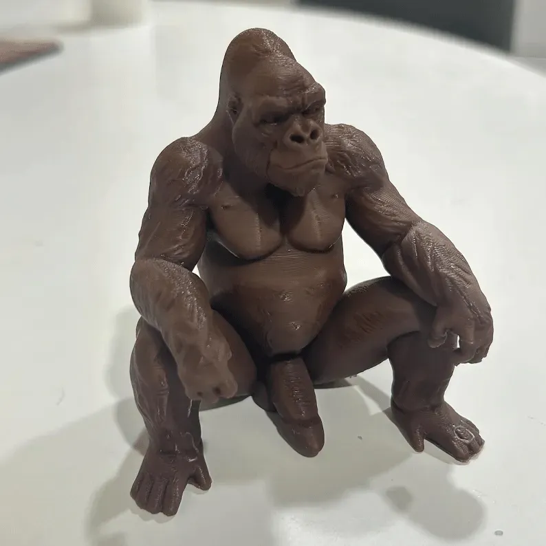 Funny Gorilla Figurine - Mature Adult Humor Prank Gift