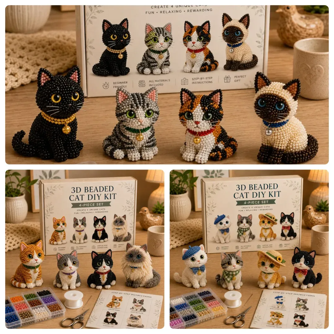 🐾 3D Beaded Pet DIY Kit