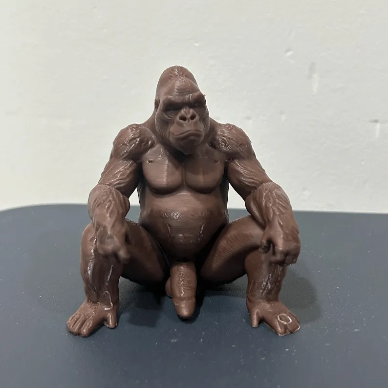 Funny Gorilla Figurine - Mature Adult Humor Prank Gift