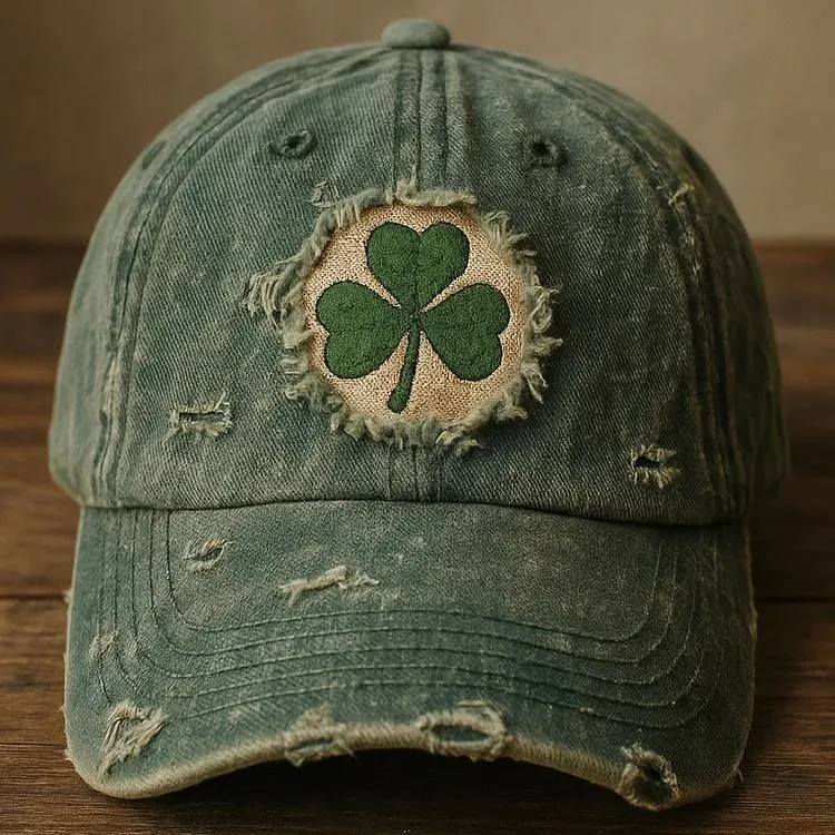 Vintage Shamrock Baseball Cap – A Symbol of Irish Luck & Timeless Style