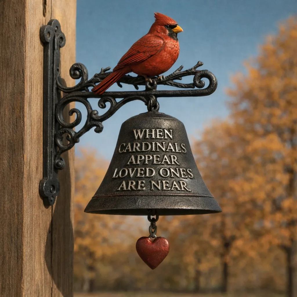 🔥🔥New Year Gift--Cardinals Memorial Garden Bell