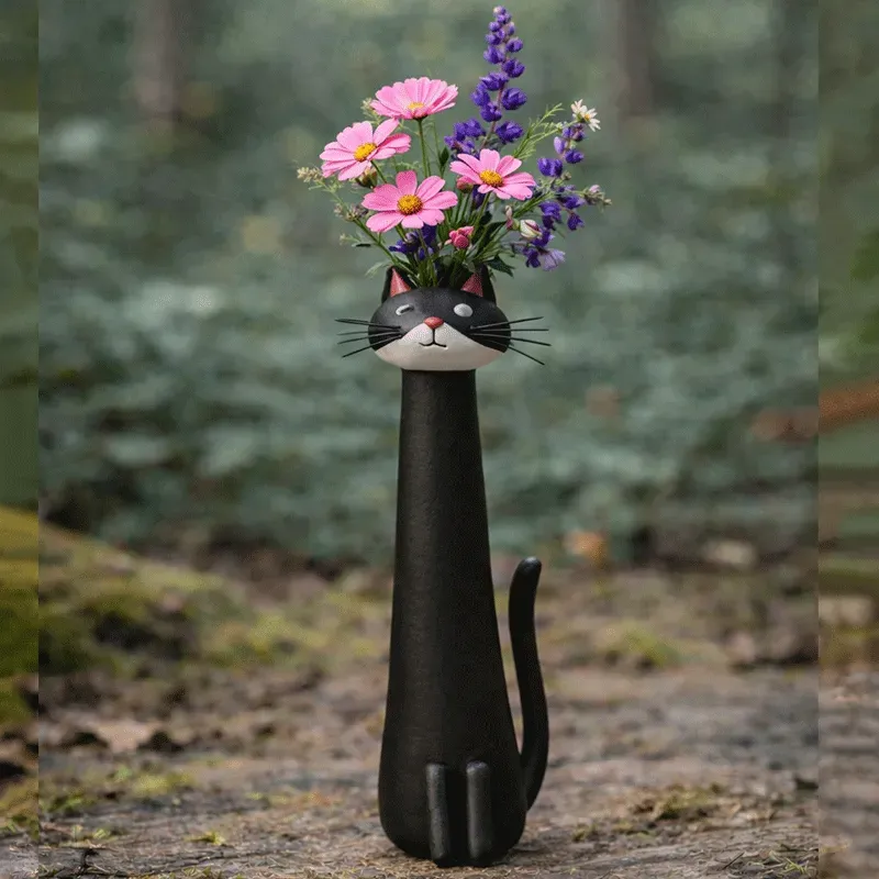 Quirky Cat Vase