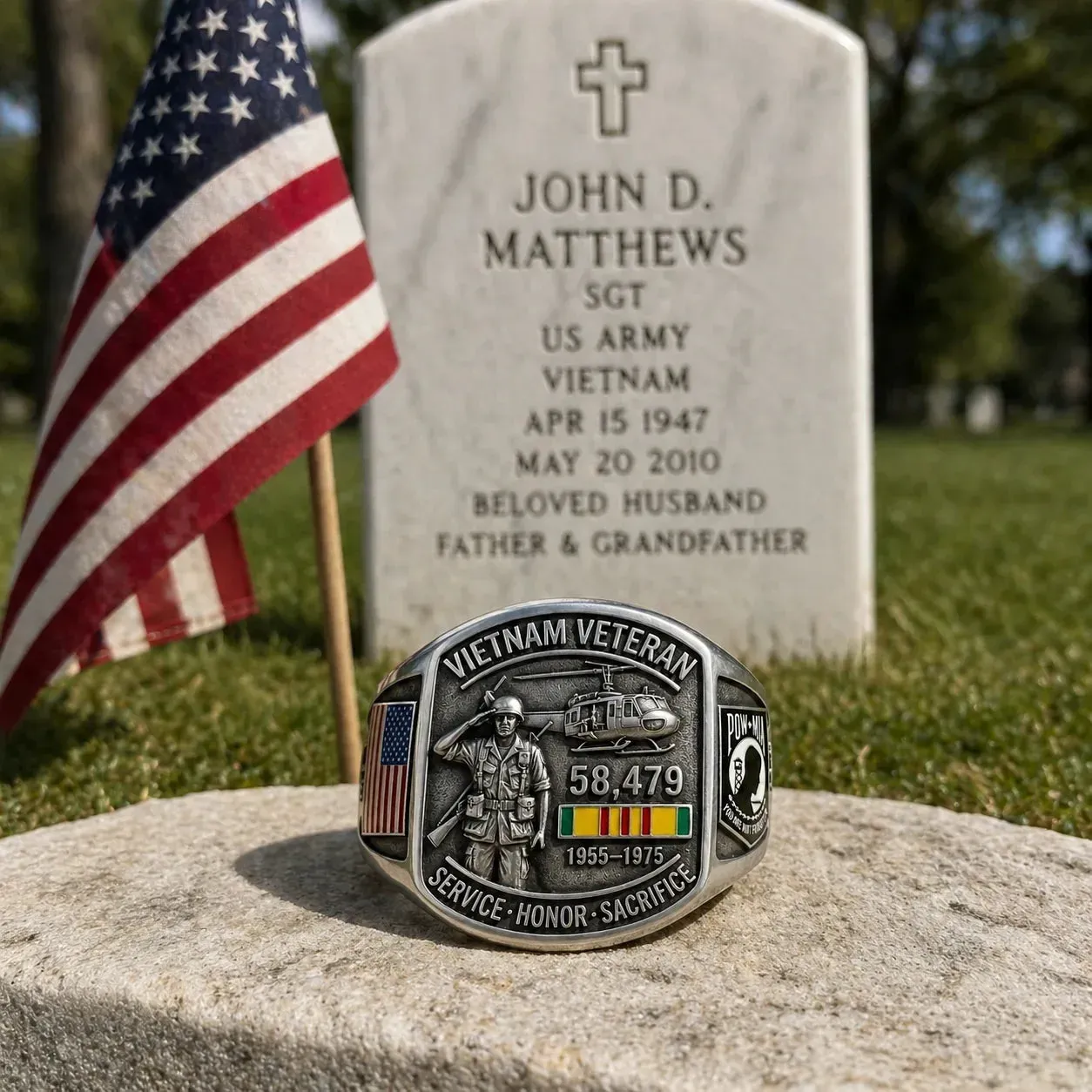 🔥Last Day 50% OFF🔥 Vietnam Veteran Tribute Commemorative Ring