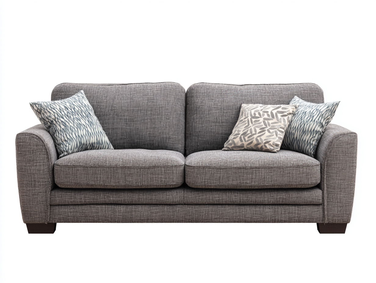 Divano a due posti-tessuto-180x95x85 cm-grigio chiaro-stile moderno-Pinegolab