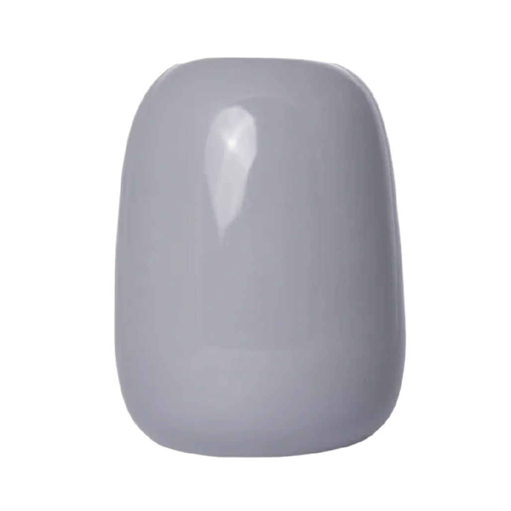 Petit Vase Galet en Céramique Gris Perle Émaillée - Design Minimaliste-artiweld