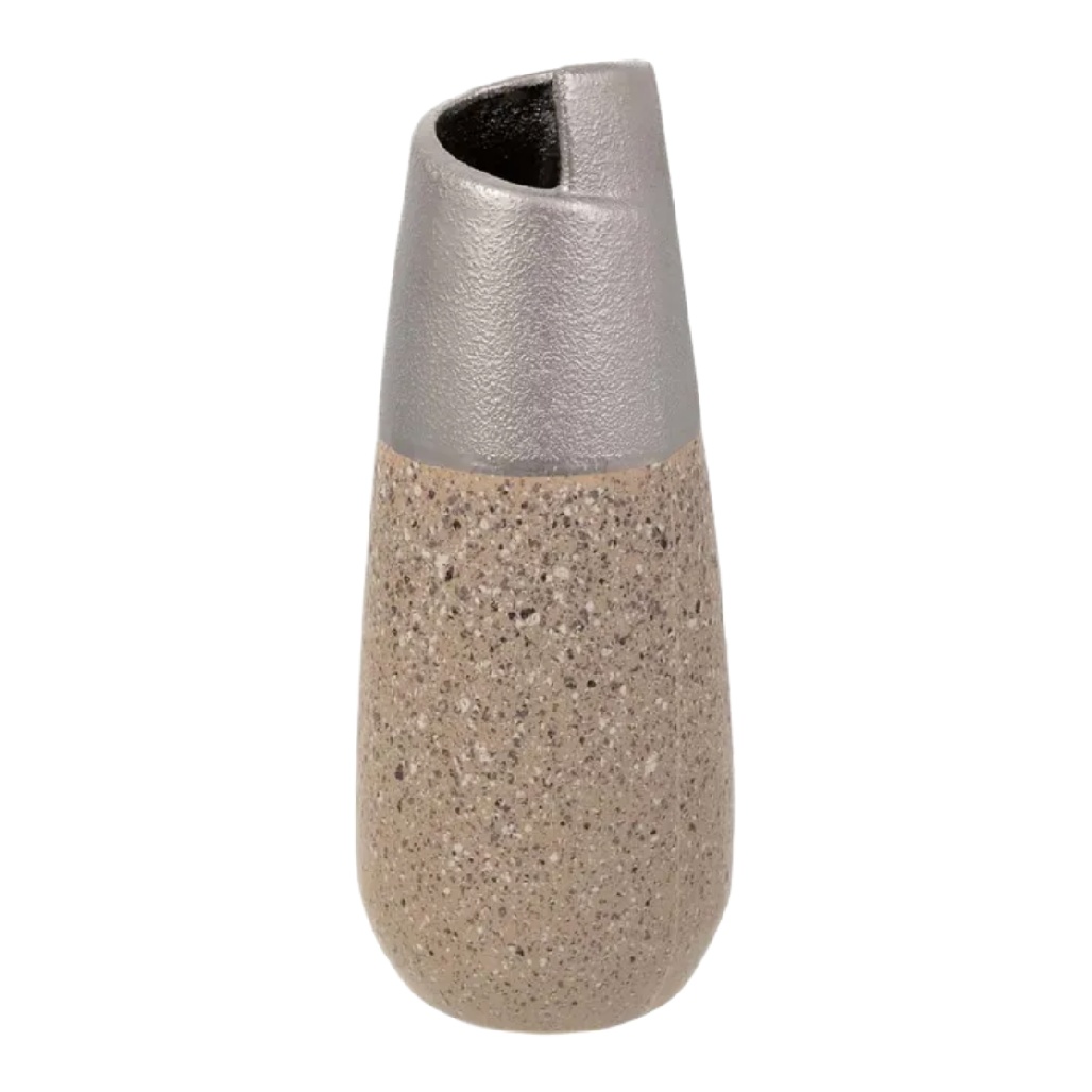 Vase à Fleurs Moderne en Céramique Bicolore Style Minimaliste-carveonix