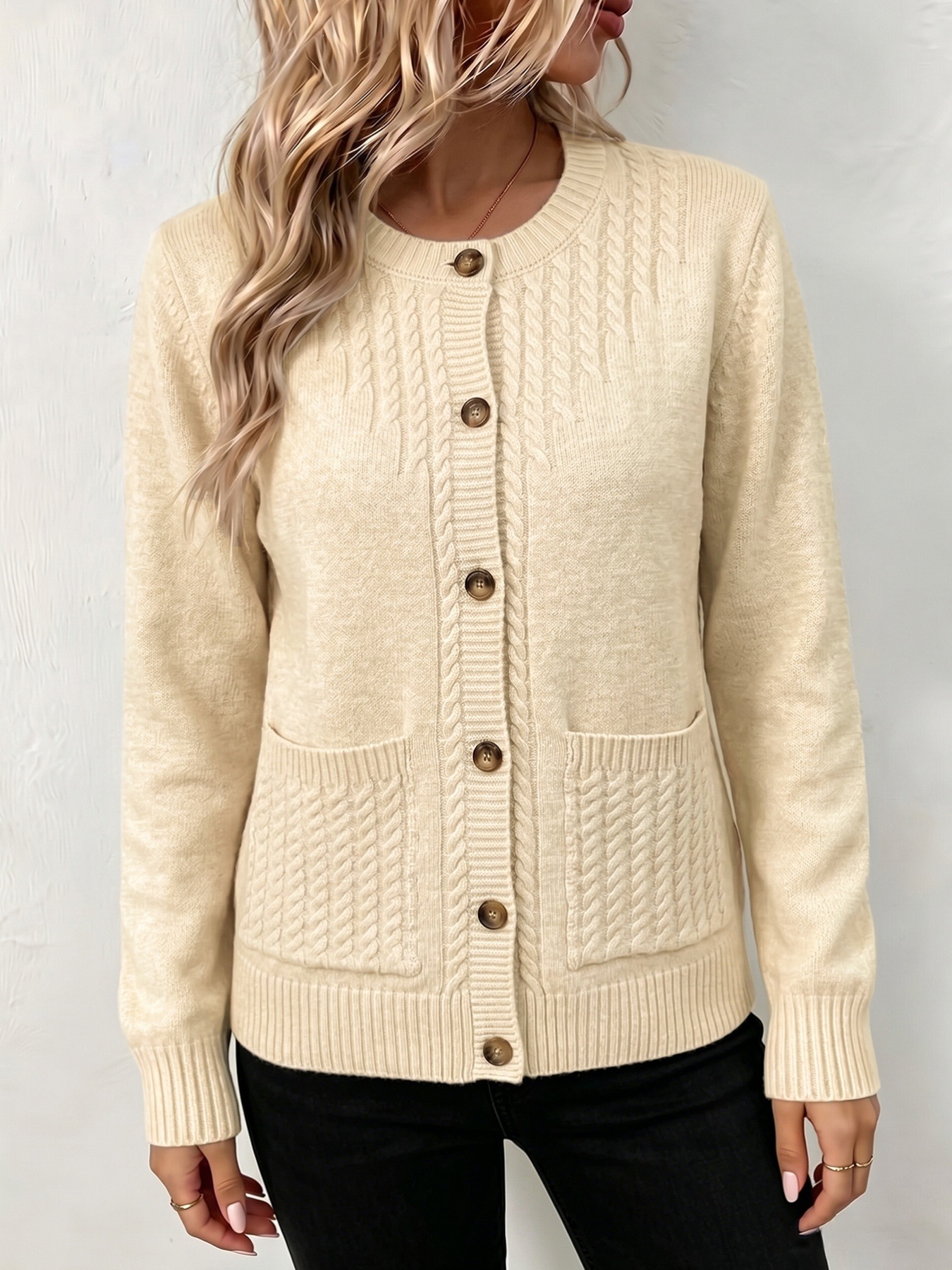 🔥Last day: 50% off-The Heritage Cable Knit Cardigan