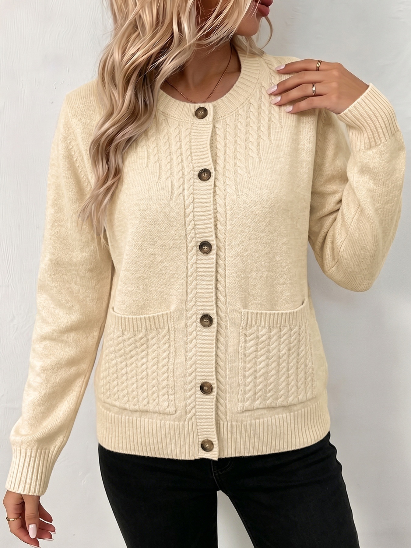 🔥Last day: 50% off-The Heritage Cable Knit Cardigan