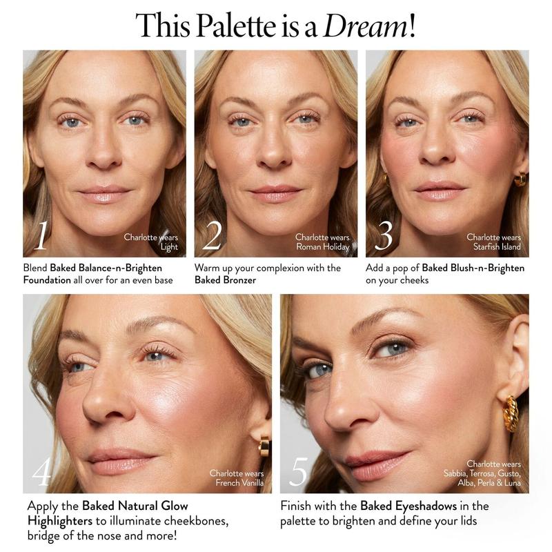 🔥LAST DAY 60% OFF -Baked Starter Kit - Tuscan Dreams includes Baked Multicolor Eyeshadow Palette