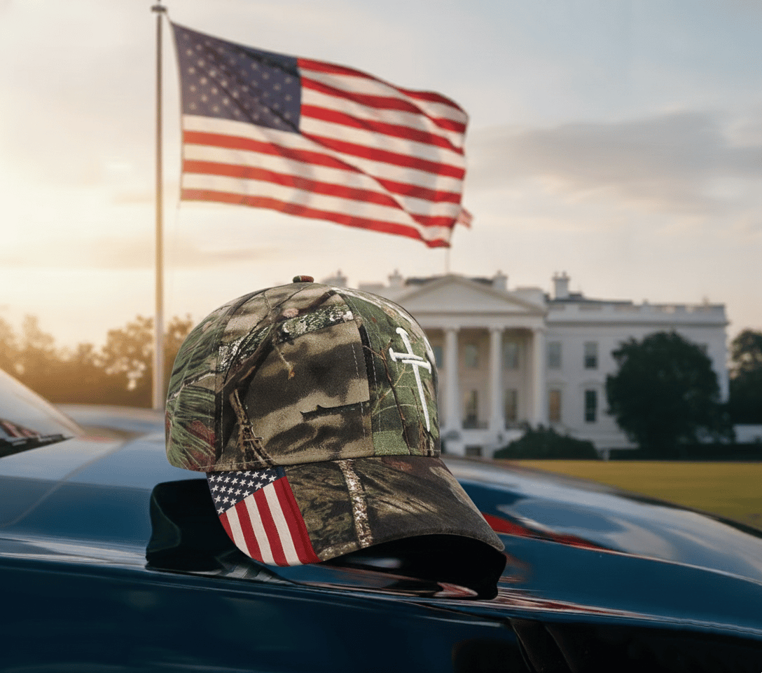 🔥Jesus 3-Nail Cross & Crown of Thorns Christian Embroidered Adjustable Hat ✝️