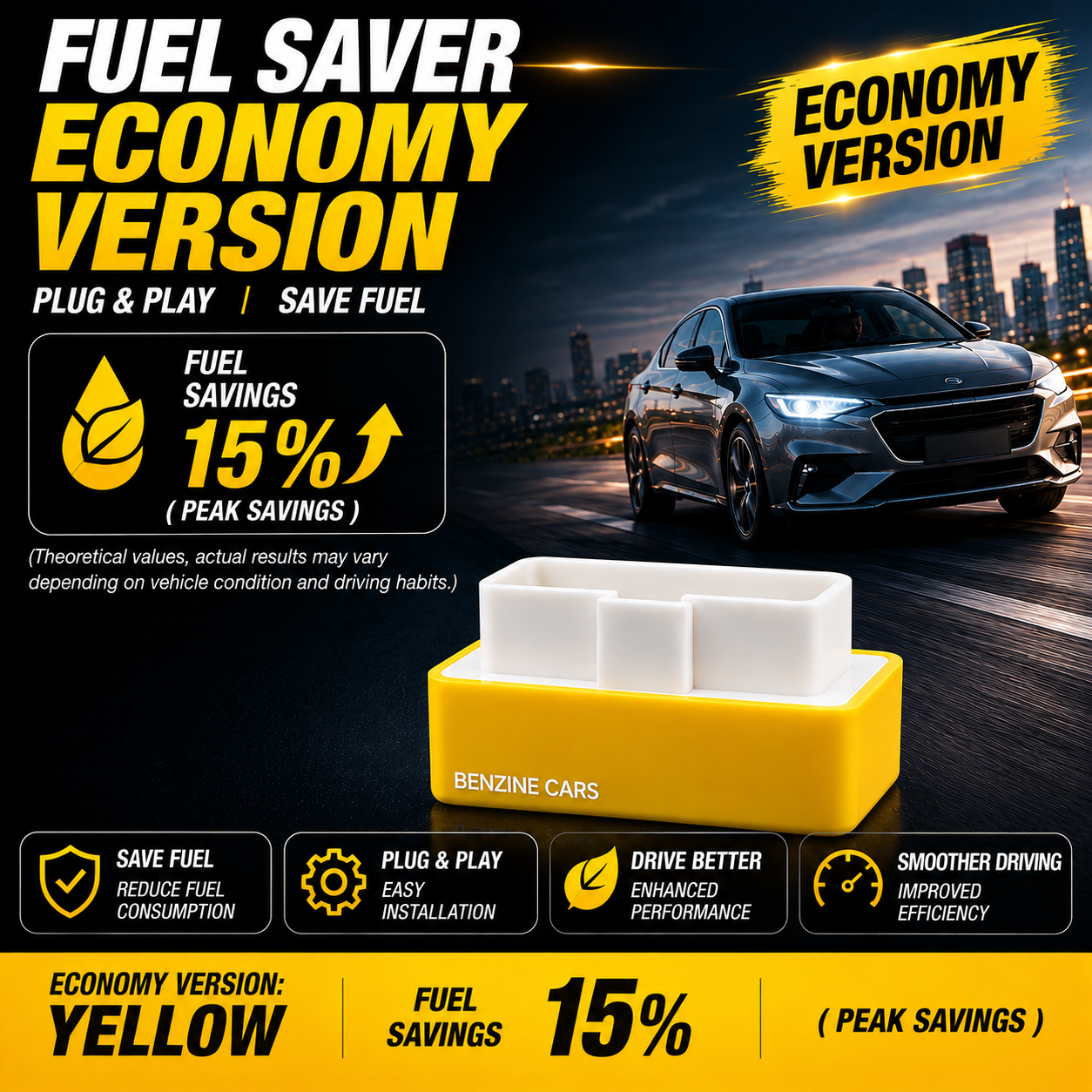 🚗⛽Automotive Fuel Saver– Helps Support Smoother Driving, Cleaner Engine Performance & Improved Fuel Efficiency ✨