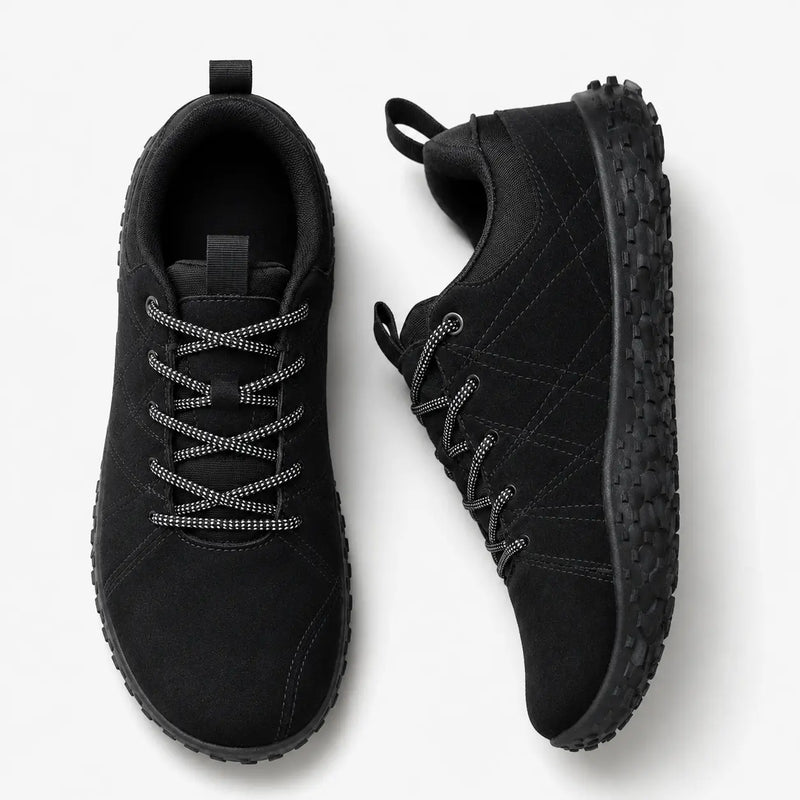 🔥 Last day: 49% off 🔥- Orthopedic Suede Barefoot Hiking Trainers | Wide Toe Box Walking Shoes - Unisex