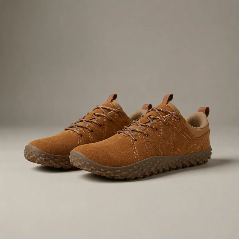 🔥 Last day: 49% off 🔥- Orthopedic Suede Barefoot Hiking Trainers | Wide Toe Box Walking Shoes - Unisex