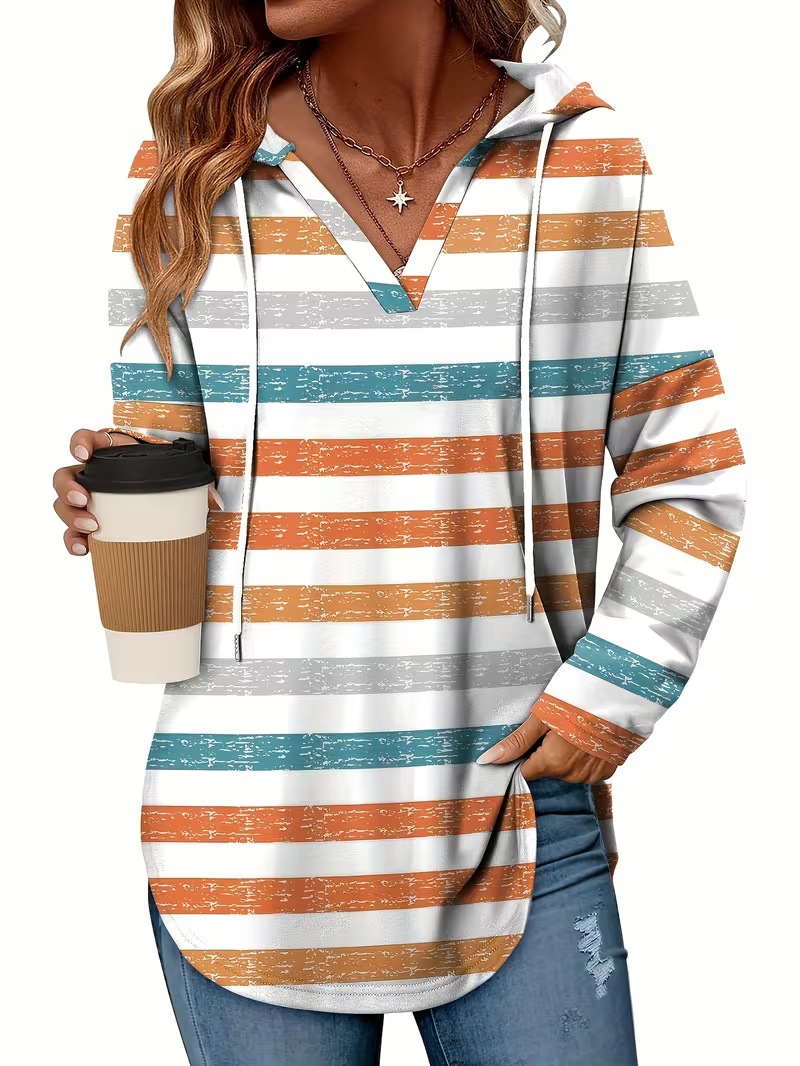 New Women's Autumn Plaid Hooded Long Top (2026)