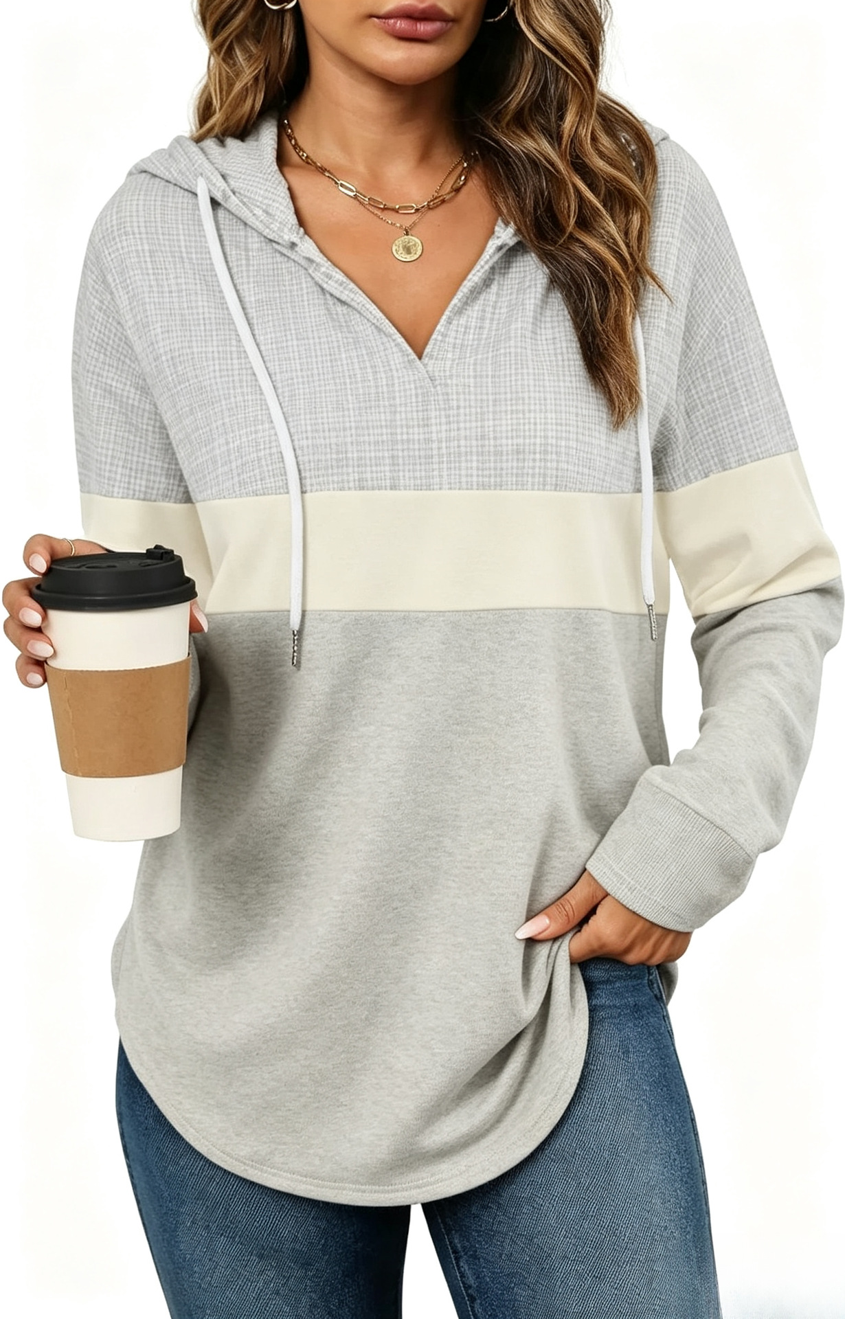 New Women's Autumn Plaid Hooded Long Top (2026)