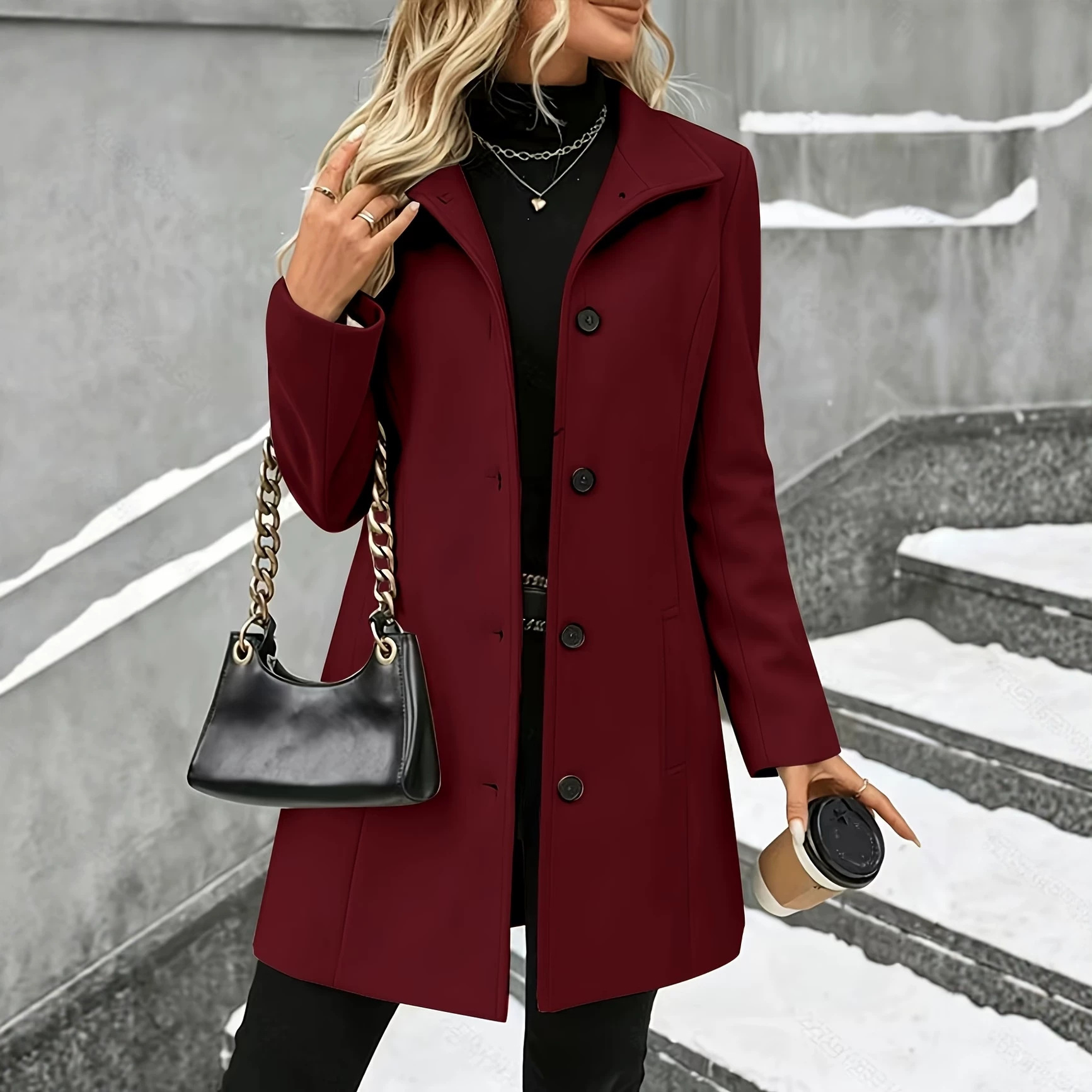 Women's Classic-Cut Lapel Coat – New for Autumn 2026