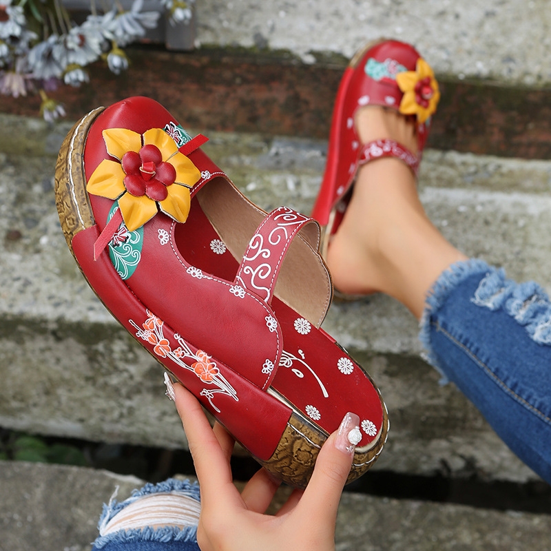 ❤️Mother's Day Sale 56% OFF❤️2025 🌹 Women's Orthopedic Roman Platform Sandals (Handmade Leather Platform Sandals)