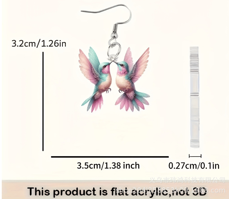 🔥Last Day 60% OFF🌈Colorful Hummingbird Earrings🐦