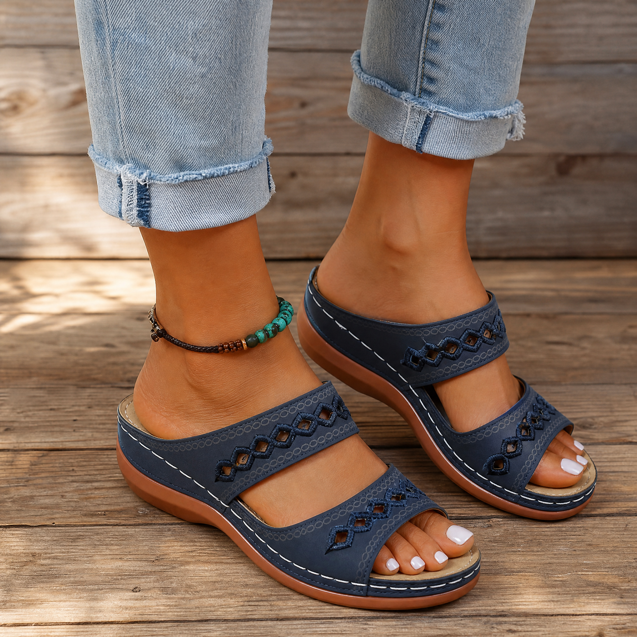 🔥Last day: 49%-Comfort Lift Orthopedic Wedge Sandals for All-Day Walking