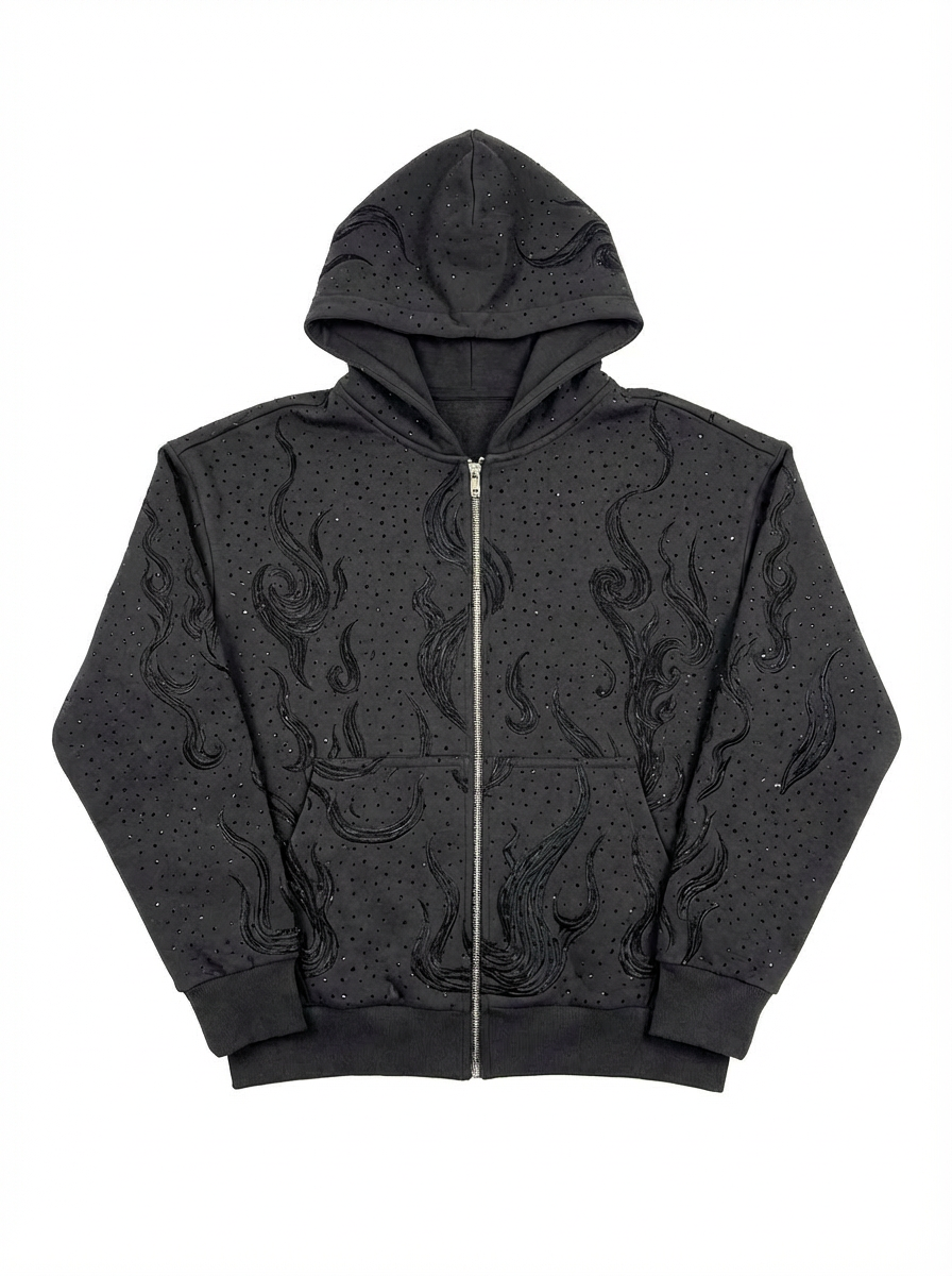 Black Flame Sweats (Unisex)