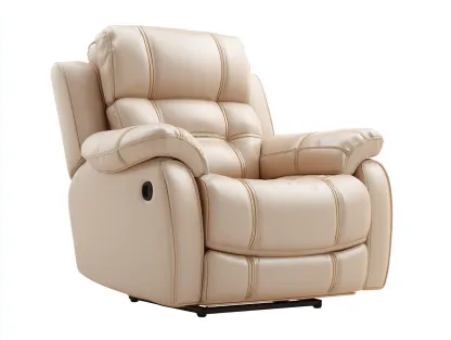 Sofá rinconero de interior 120x95x100 cm - cuero beige - diseño moderno-Pinemyloft