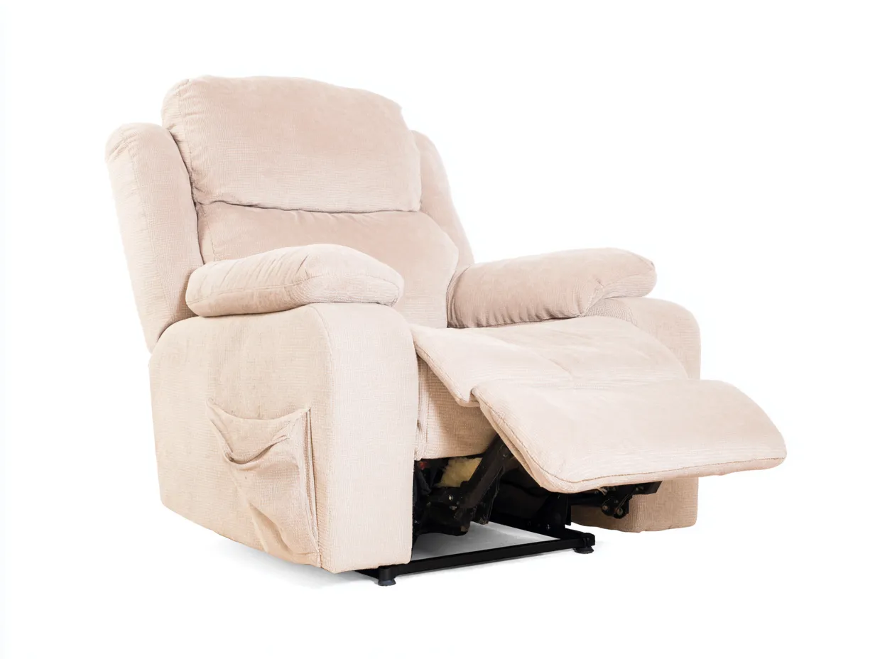 Sofá rinconero de interior 115x95x100 cm - tejido beige - diseño moderno-Pinemyloft