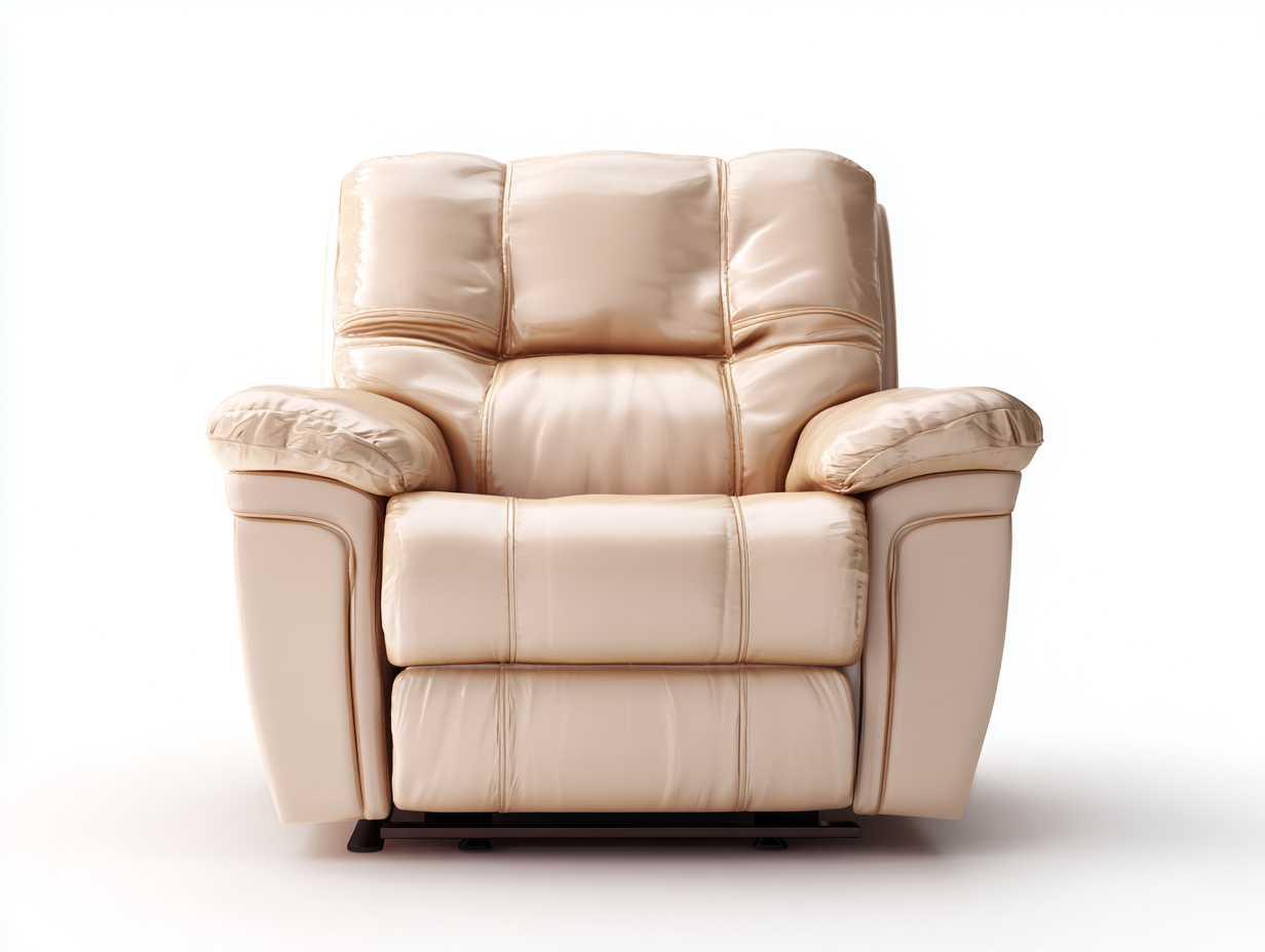 Sofá rinconero de interior 110x95x95 cm - cuero beige - diseño moderno-Pinemyloft