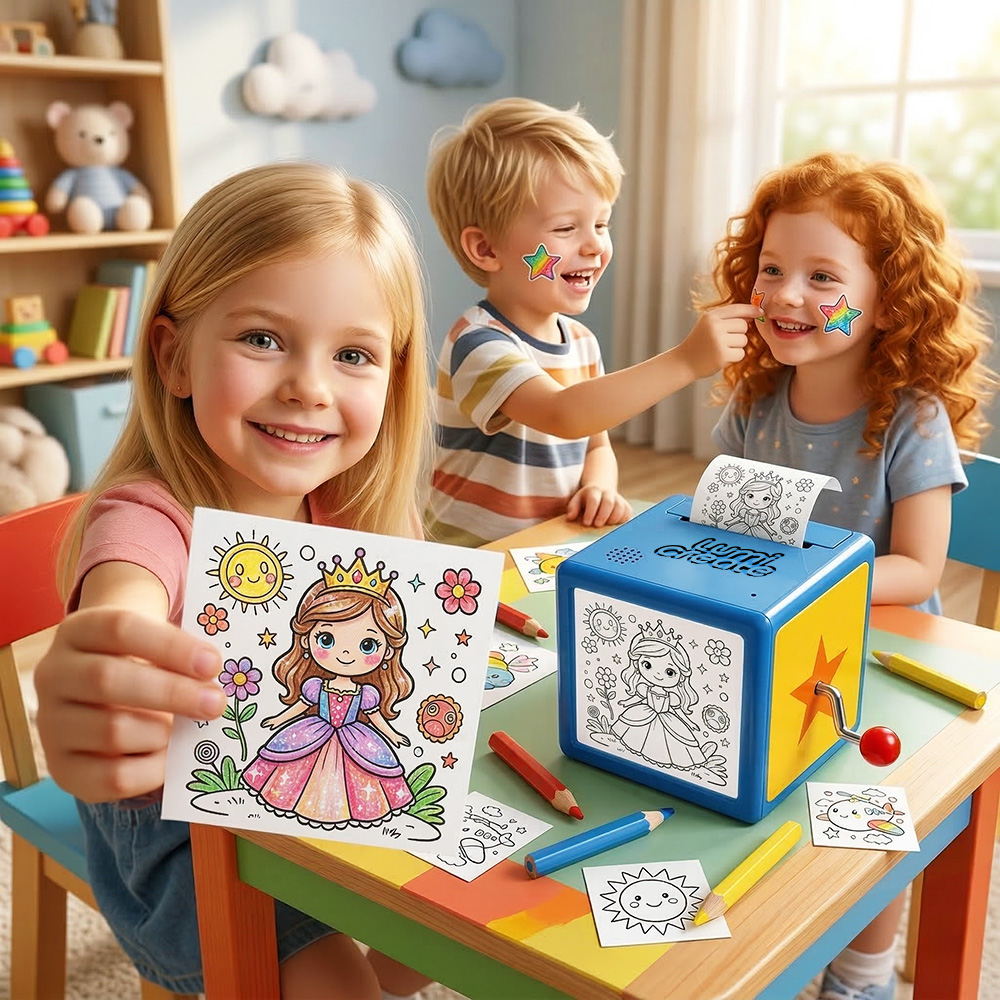Lumi AI Sticker Printer for Kids Perfect for Home School and Travel