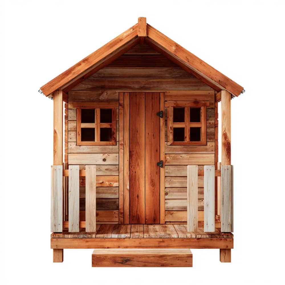 Abri de jardin en bois 150x120x160 cm – Brun Naturel – Maison d'extérieur