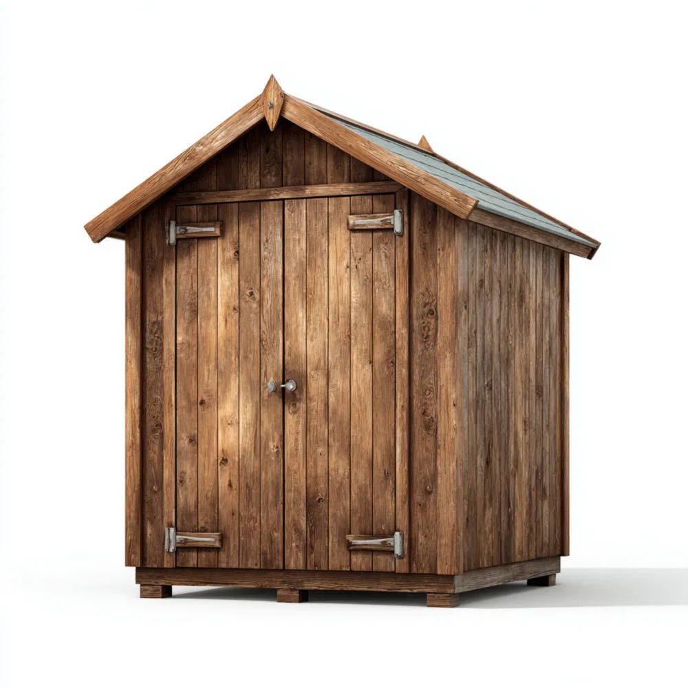 Abri de jardin en bois 200x150x210 cm - Marron - Design traditionnel