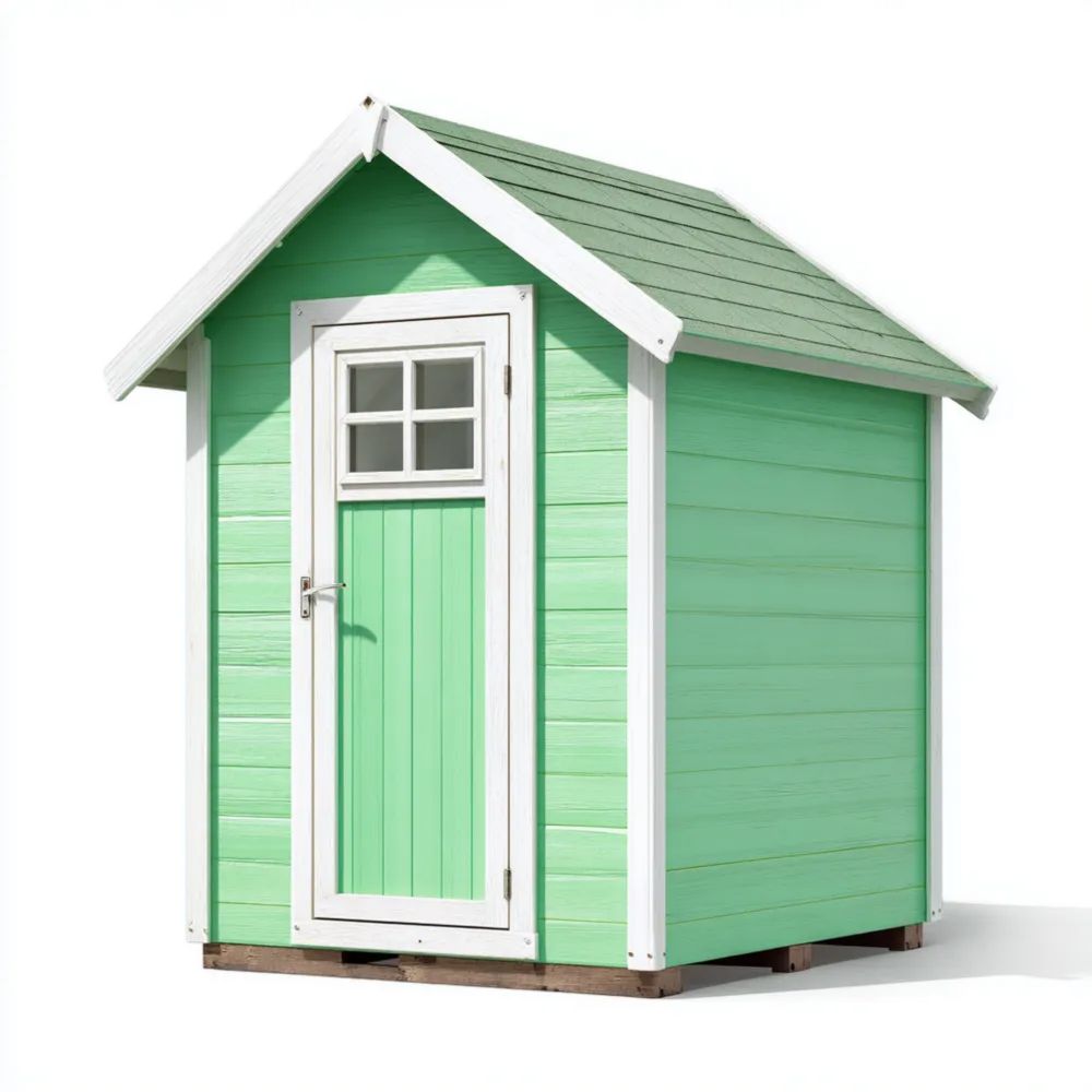 Abri de jardin en bois 200x150x210 cm – Vert – Design classique