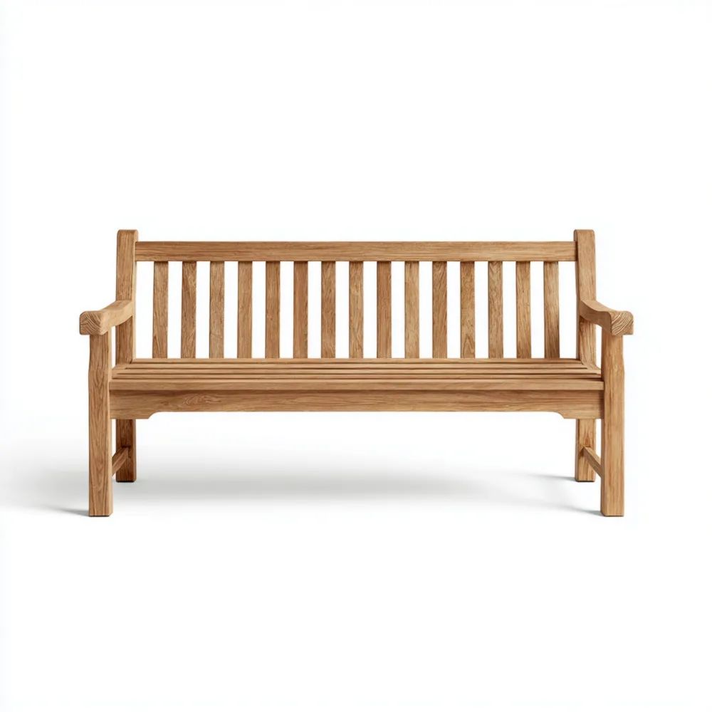 Banc de jardin en bois - 150x60x90 cm - Design classique