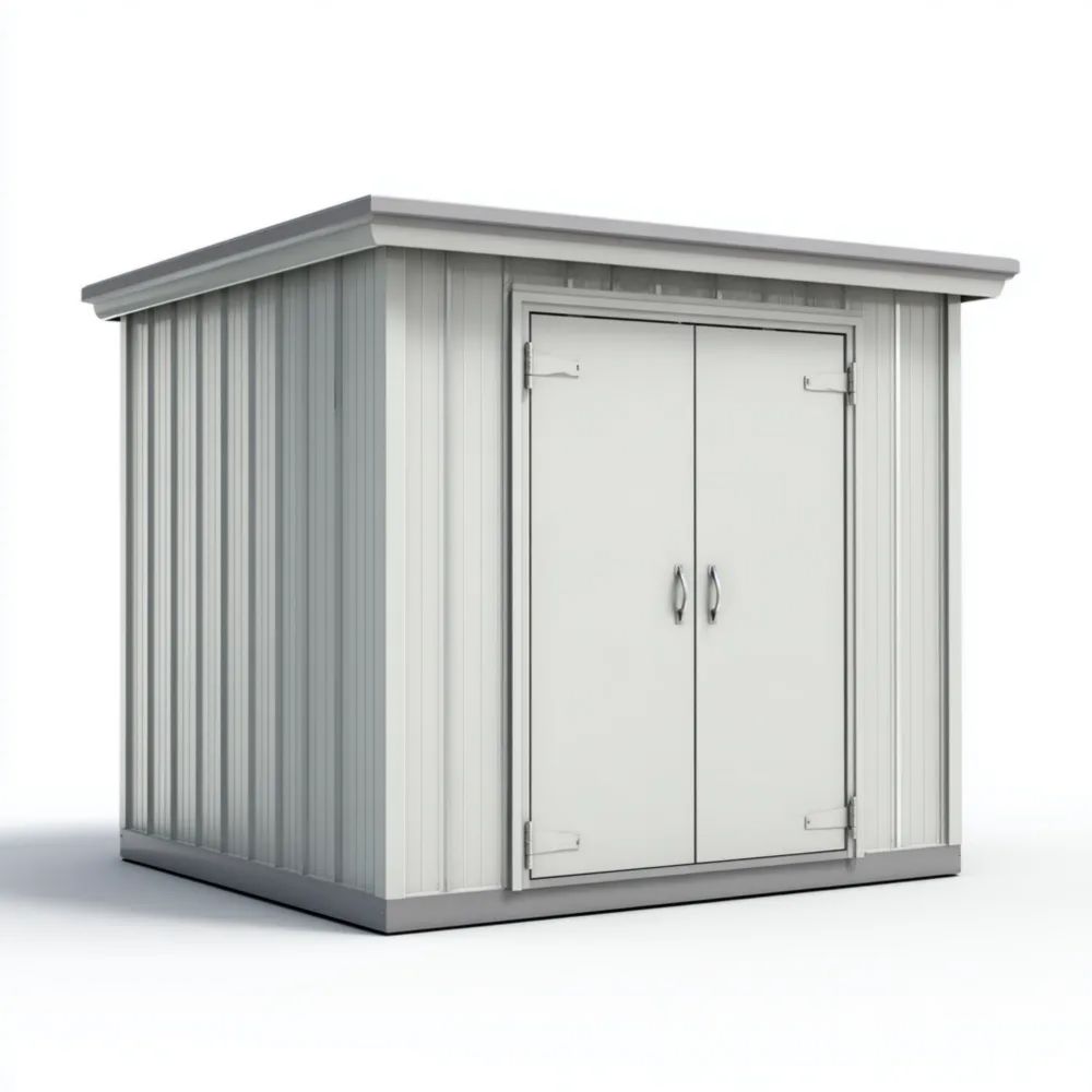 Abri de rangement en métal 200x150x180 cm - Gris - Utilisation extérieure