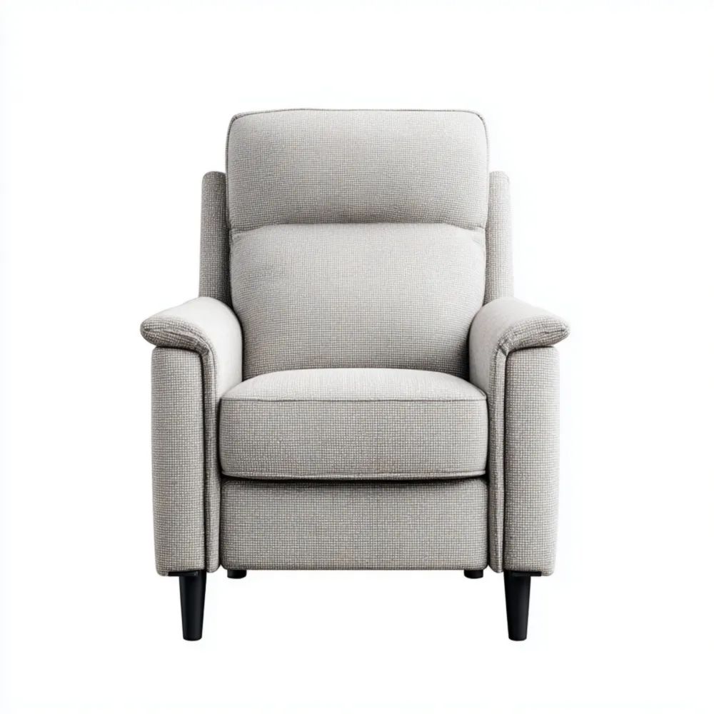 Poltrona Reclinabile 85x90x105 cm - Grigio Chiaro