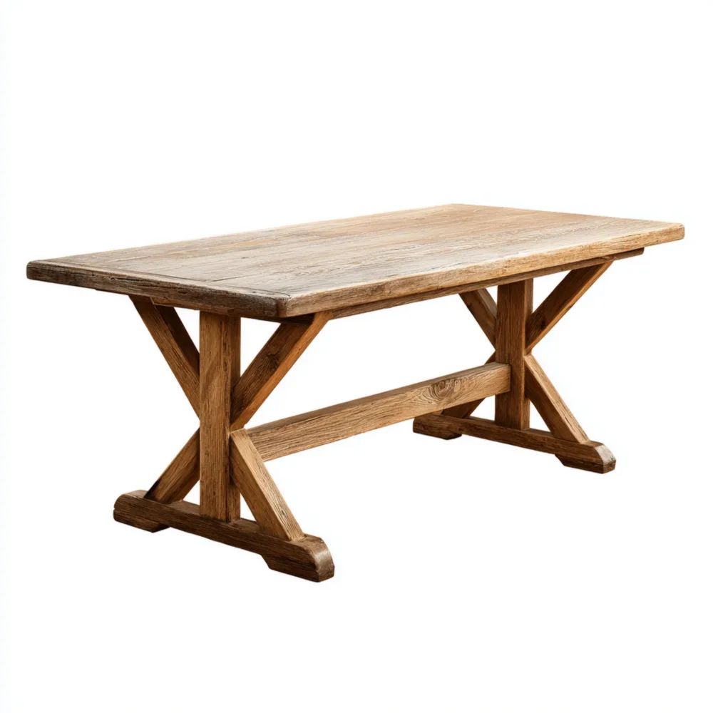 Tavolo da pranzo legno massello 200x100x75 cm - Naturale-Relaxlano