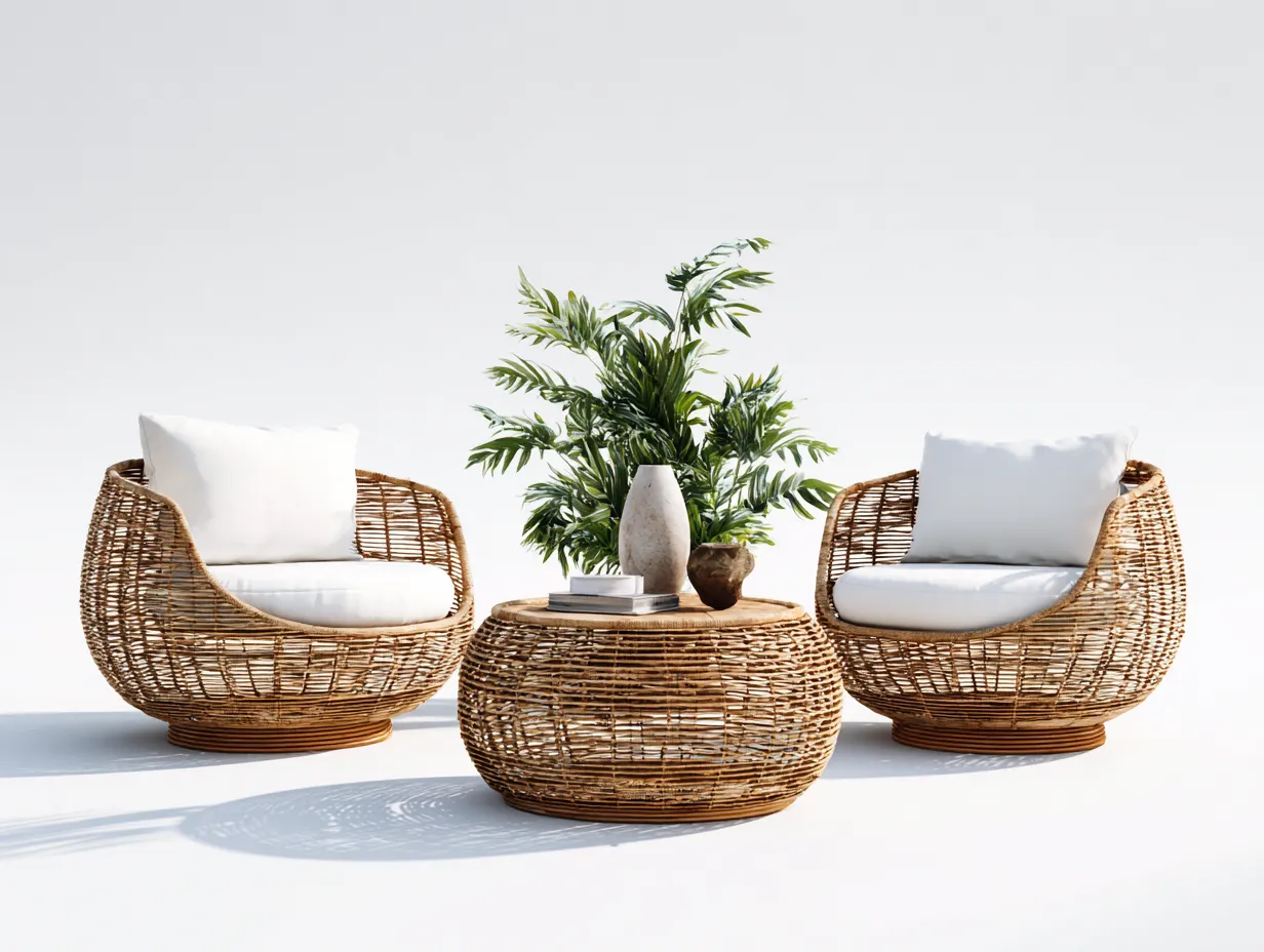 Divani da esterno-rattan sintetico-118x66x74 cm-marrone-design naturale-Nookmyhub